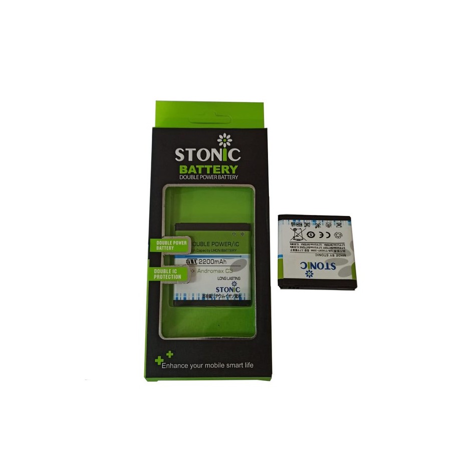 Battery Stonic Double Power IC Protection Battrai Andromax Smartfren C3 / H11308 Batre