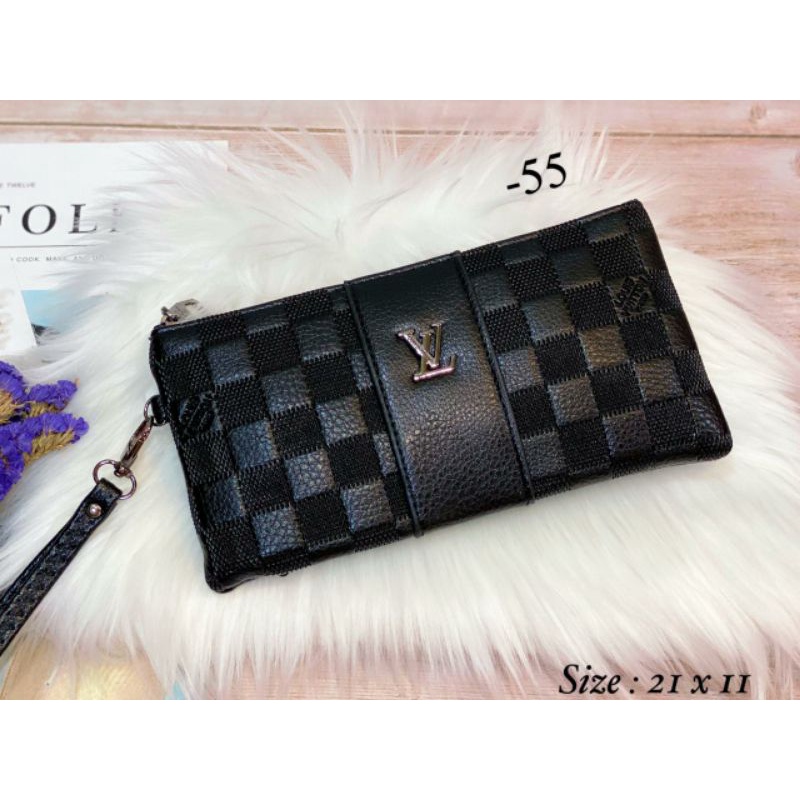 Dompet 2072 Phone Brand Bahan Embos Black Series Importt Semprem