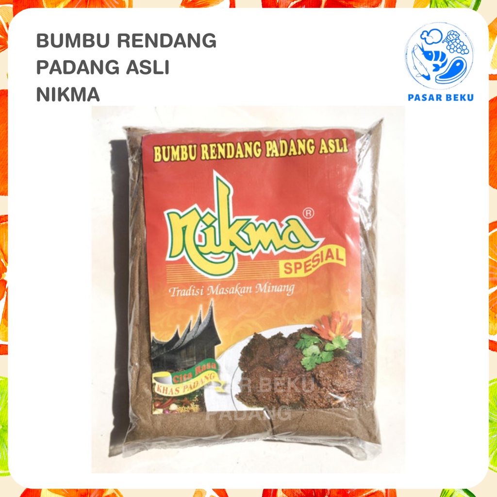 

Bumbu Rendang Randang Padang Asli NIKMA 50gr Bumbu Dapur Minang Instan Masak Padang