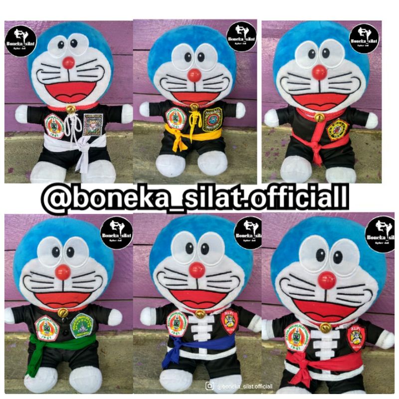 BONEKA DORAEMON PSHT,PSHW,IKSPI,PAGAR NUSA,MARGULUYU,CEMPAKA PUTIH, TAPAK SUCI PERGURUAN SILAT 30cm