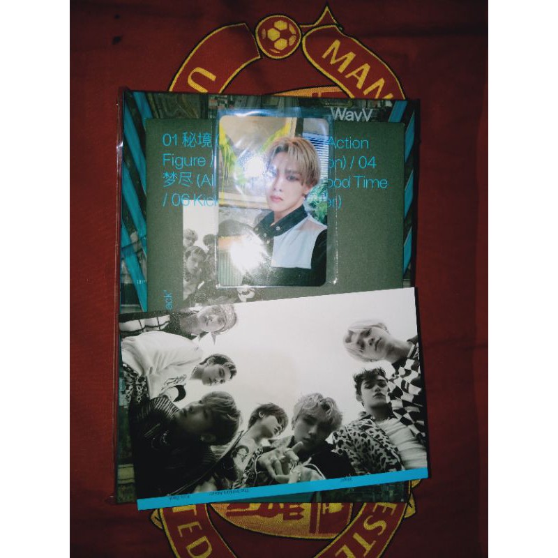 UNSEALED FULLSET ALBUM WAYV KICK BACK STRANGER PC KUN+POSTCARD GRUP
