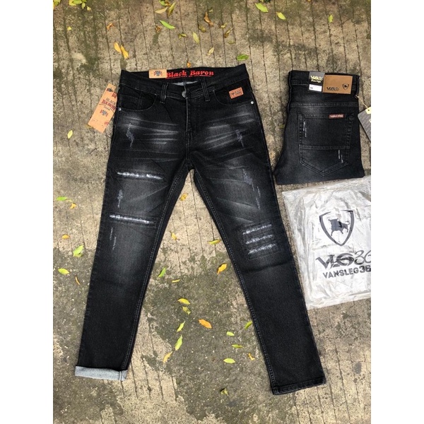 Celana panjang jeans sobek sobek terbaru/celana panjang jeans pria/celana panjang jeans street skiny