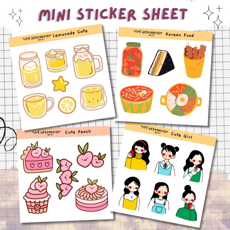 

MINI STICKER SHEET LUCU AESTHETIC DECO