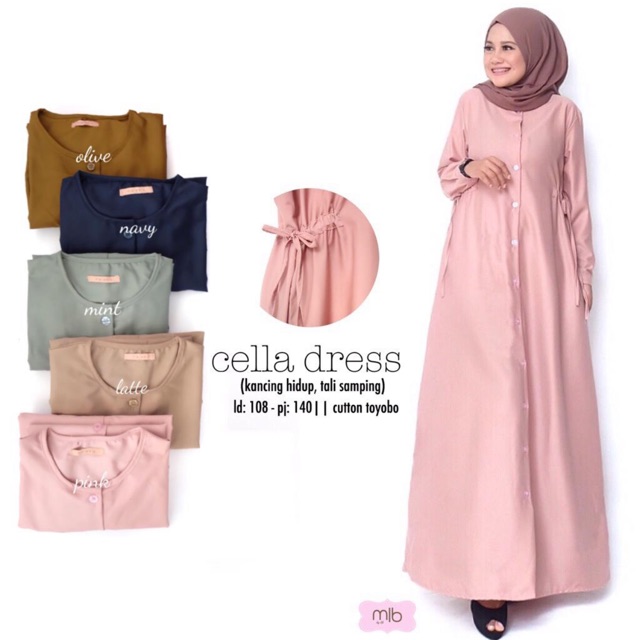 Cella Dress Dres Maxi Original MLB