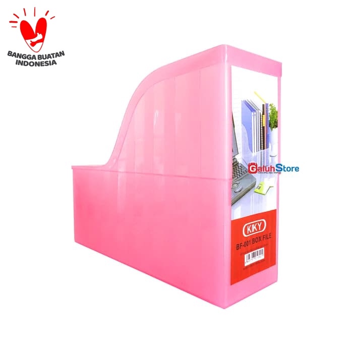 

File-Box- Kiky Box Plastik File A4 - Pink -Box-File.