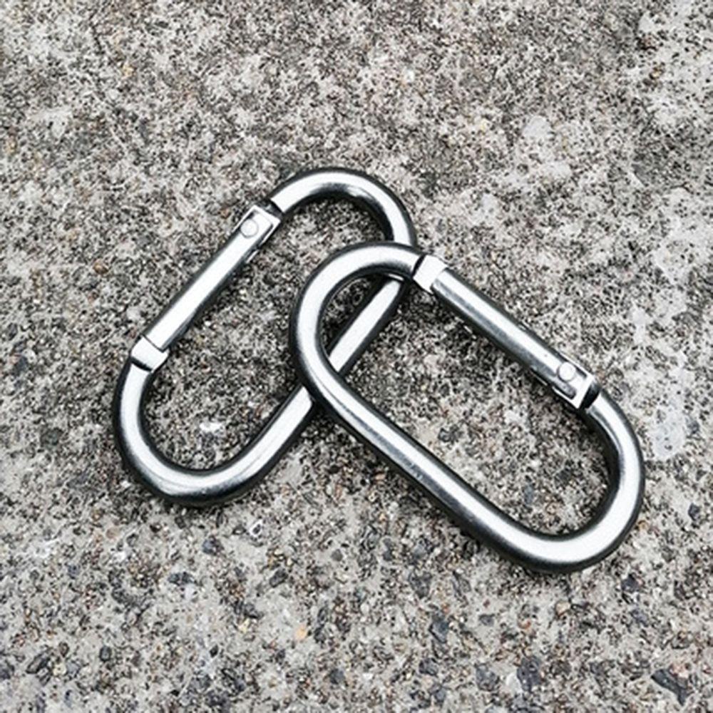 Suyo Gantungan Kunci Carabiner Bentuk Oval Bahan Metal Untuk Hiking / Camping