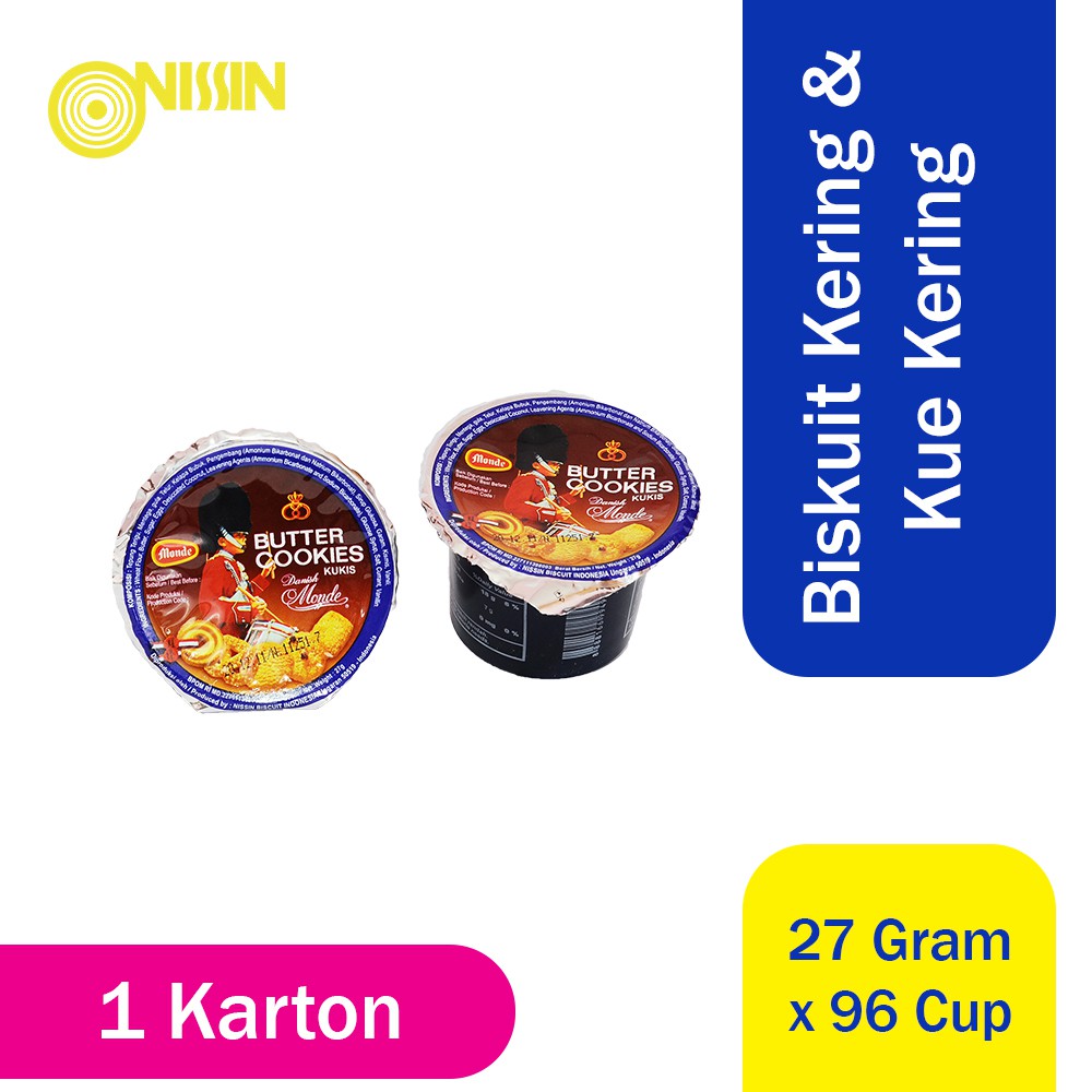 

Monde Butter Cookies Cup 1 Karton