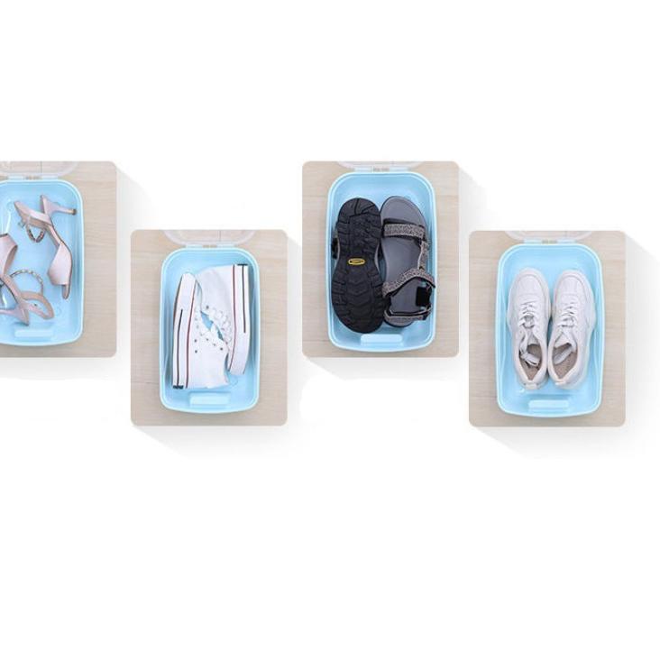 Miliki DODORY HL0199 Kotak Sepatu Plastik Transparan Penyimpanan Kotak Sepatu Shoes Storage Box ✓