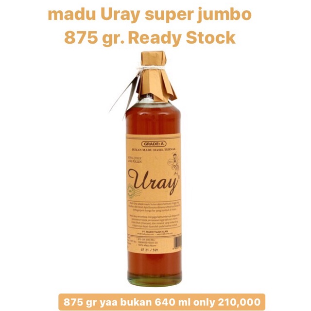 

Madu Uray 875 ml JUMBO ❤️