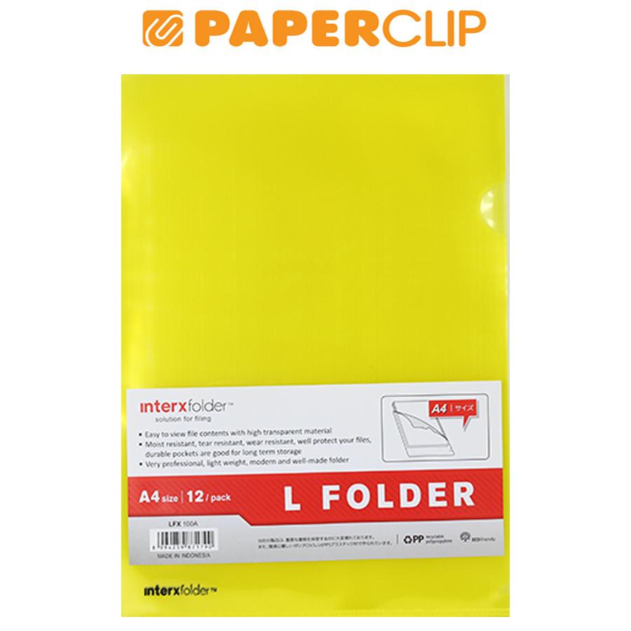 

CLEAR SLEEVES INTERX A4 LFX100A 12S YELLOW