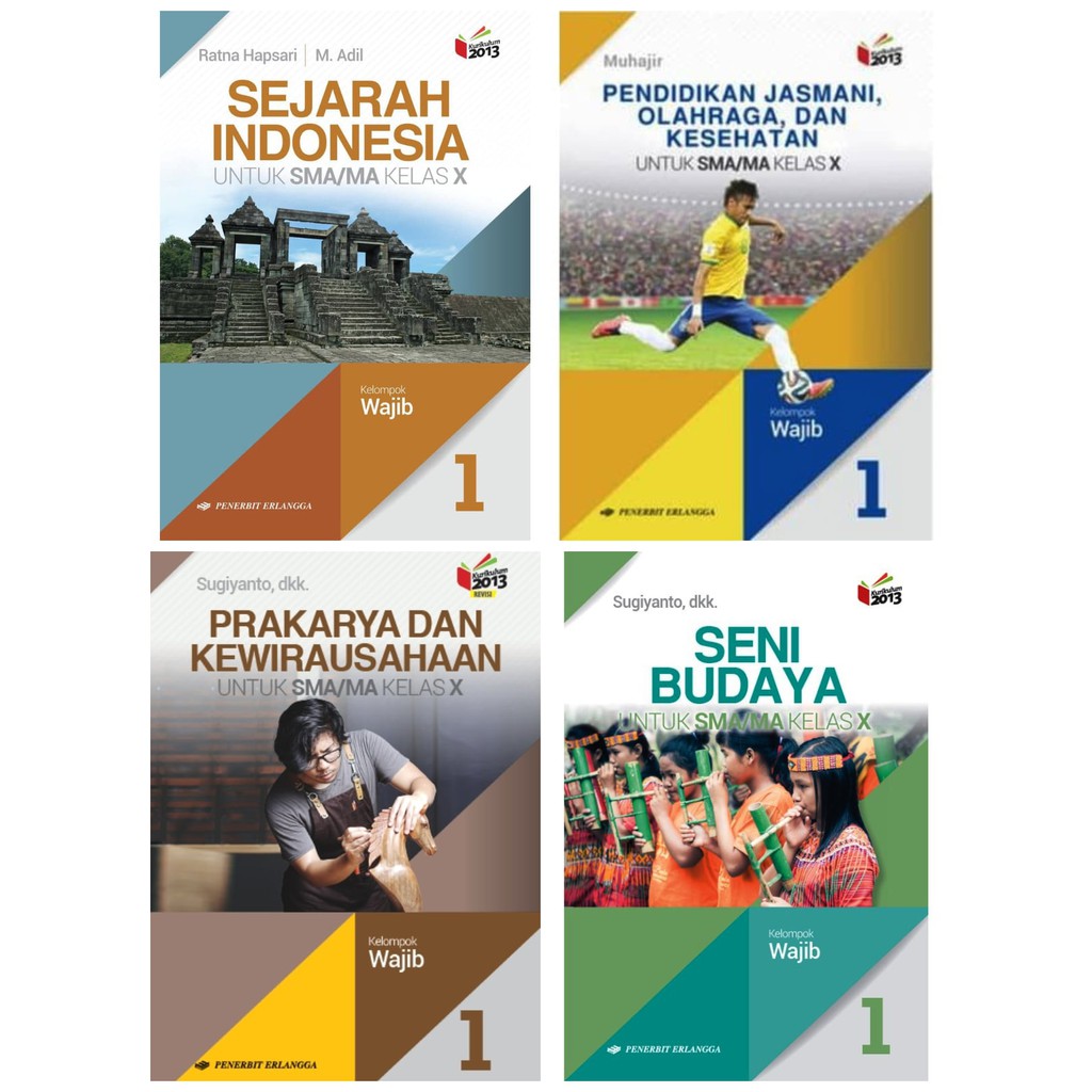 Sejarah Indonesia Seni Budaya Penjasorkes Prakarya Sma Wajib Kelas 10 Kurikulum 2013 Revis Erlangga Shopee Indonesia