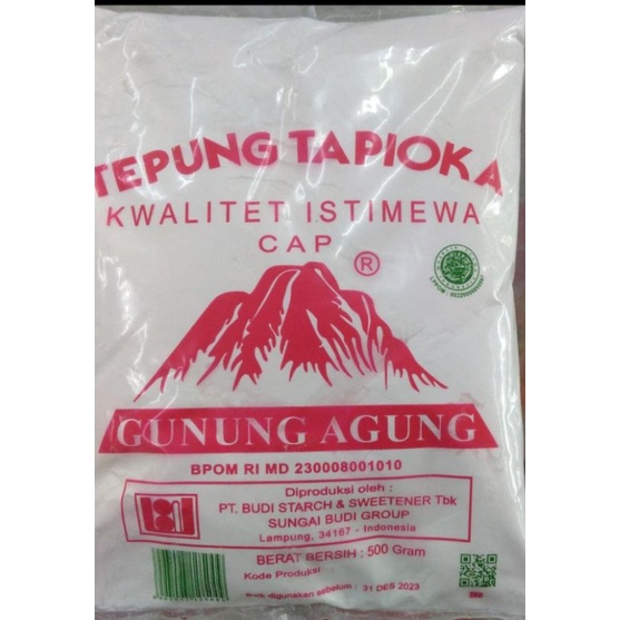 

Tepung Tapioka Sagu Gunung 500 gr curah Bogor