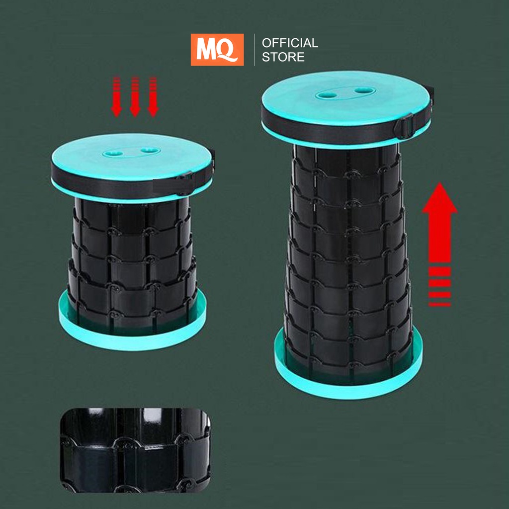 MQ Bangku Lipat Cantik Teleskopik Portabel Kursi Berkemah Ditarik Disesuaikan Luar Ruangan