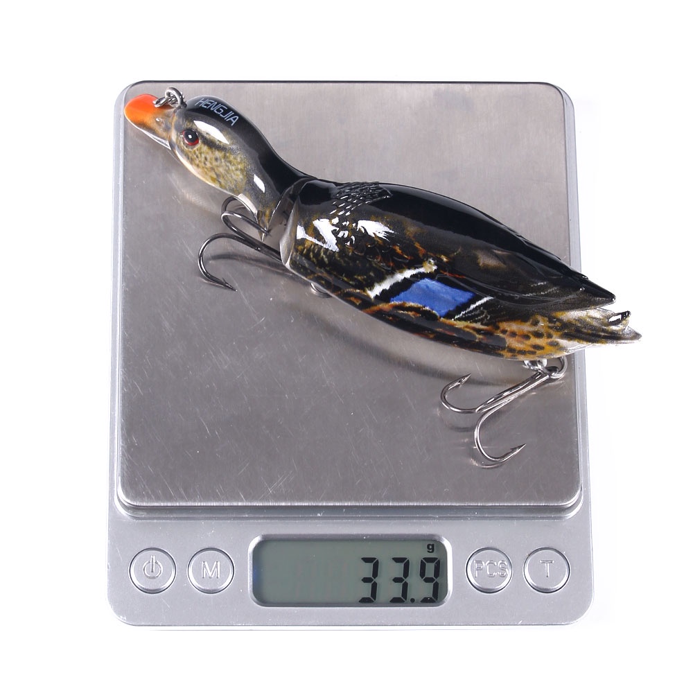 HENGJIA Bionic Artificial bait 2 Segment Bait Duck Bionic False Bait 13cm 35g Fishing lure set with fishing Box