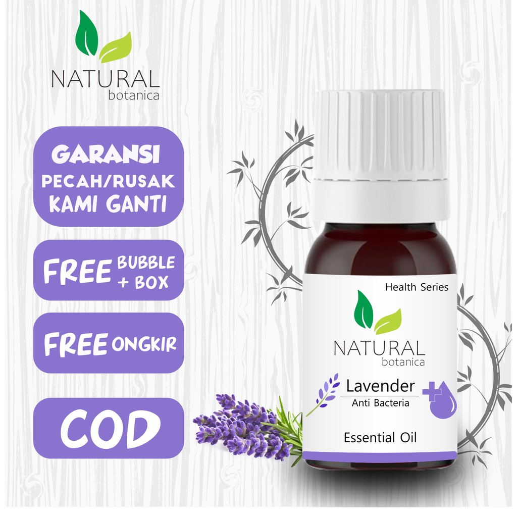 Natural Botanica Lavender Essential Oil Pure Minyak Esensial Atsiri AromaTerapi Diffuser Humidifier