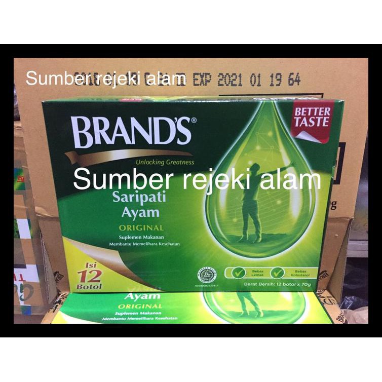 

Brands Sari Pati Ayam 70Gram Ukuran Besar 12 Botol Bermutu