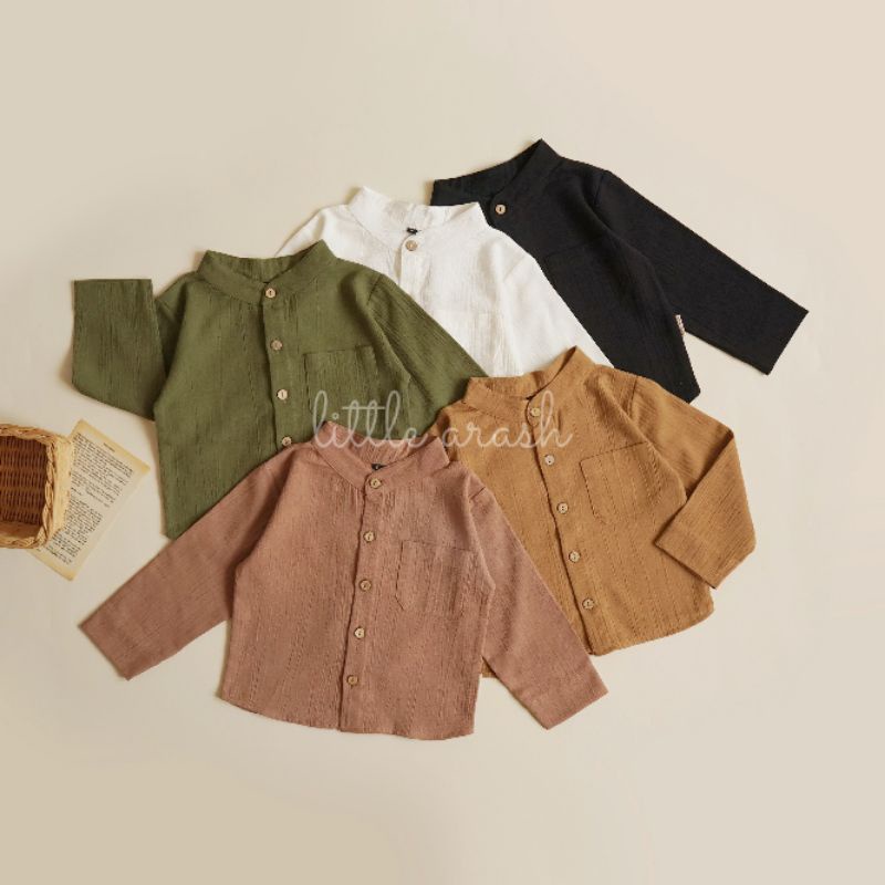 Little Arash | Haru Top | Kemeja changi anak | Kemko anak