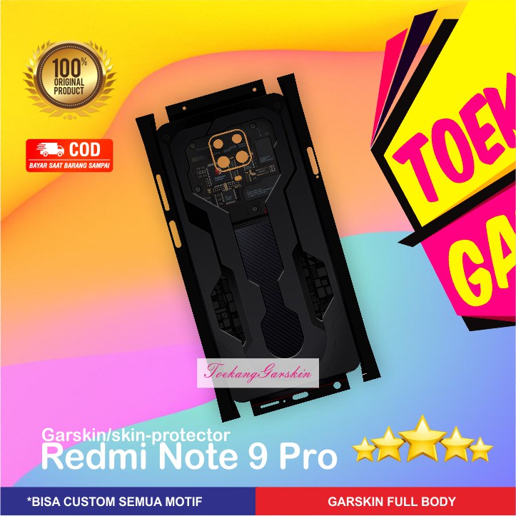 PROMO GARSKIN REDMI NOTE 9 PRO MOTIF ELEGANT SNAPDRAGON POLOS