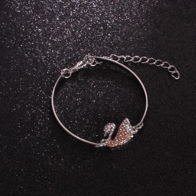 GELANG TANGAN WANITA SWAN K07 BANGLE BRACELET DIAMOND SWAROVSKI