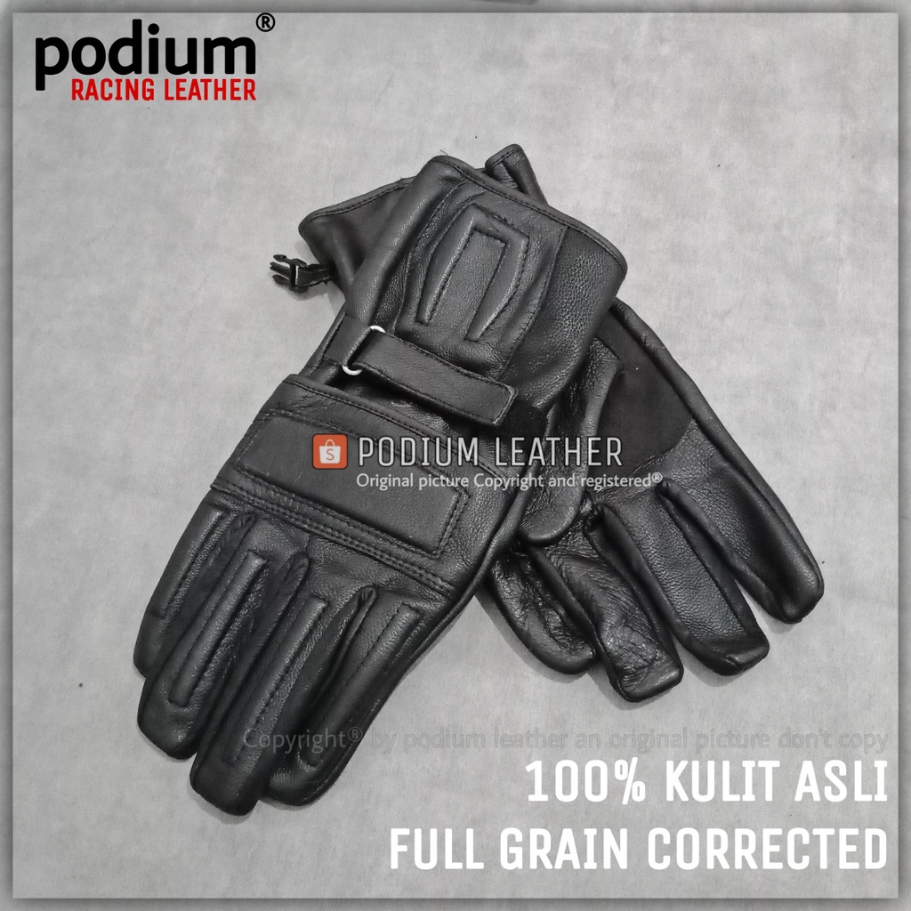 SARUNG TANGAN KULIT MOTOR ASLI WANITA PRIA GARUT PANJANG FULL FINGER ORIGINAL ASLI 100% DOMBA MUSIM 