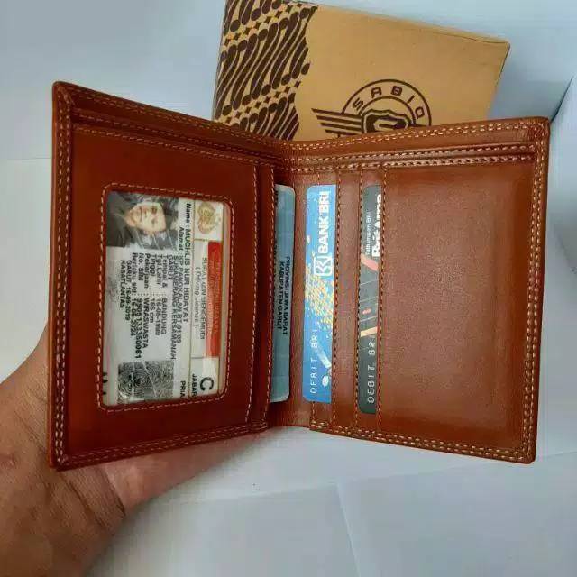 Dompet Kulit Asli pria 100% Kulit Sapi TAHAN API Kulit Motif pull up