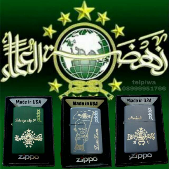 Jual korek zippo gragir ukir logo nu
