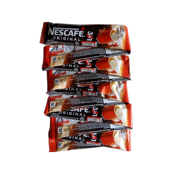 

Nescafe 3 in 1 Original Sachet 10x17gr Stick Kopi Bubuk