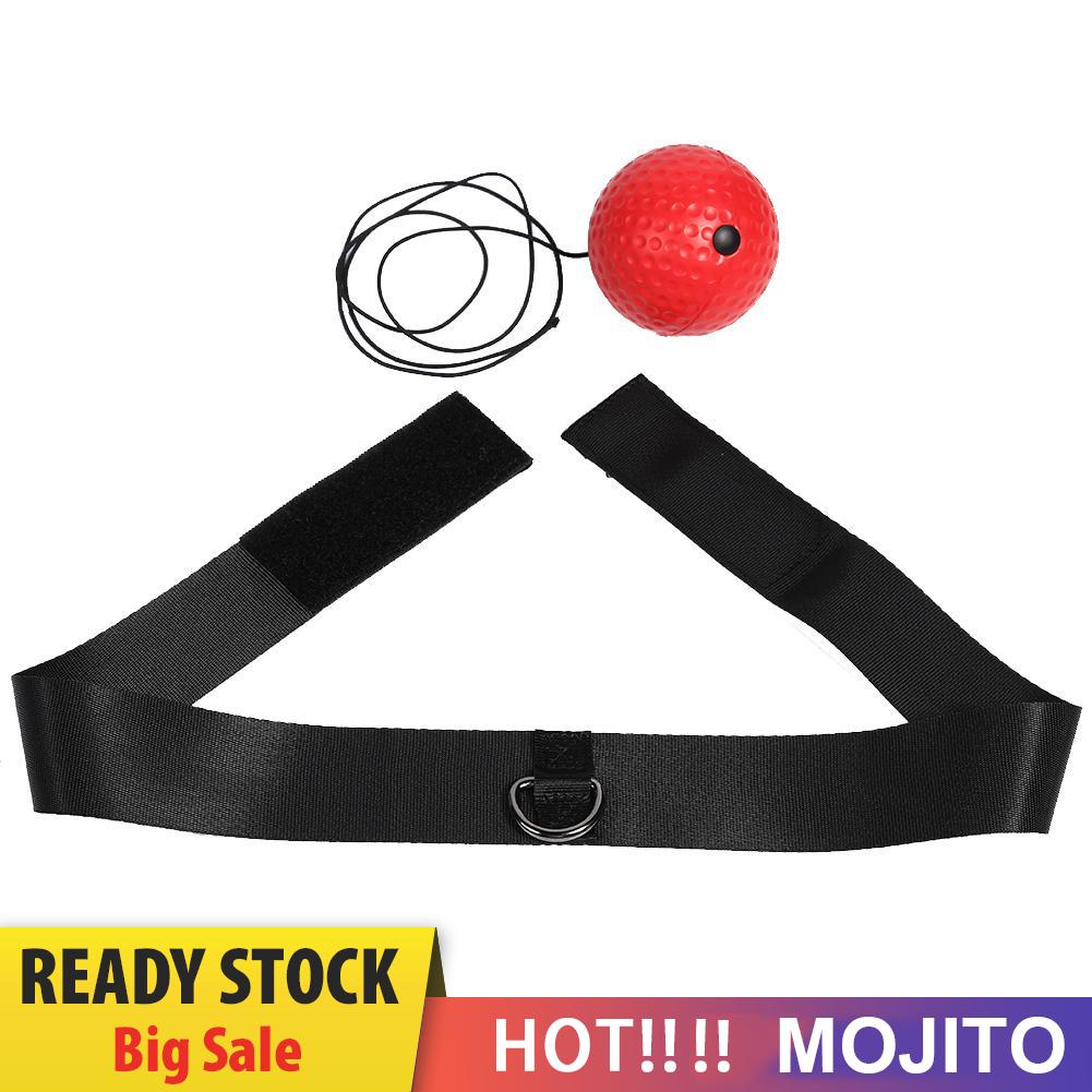 MOJITO Head-mounted Boxing Reflex Speed Ball Boxing Training Equipment (Red Ball)