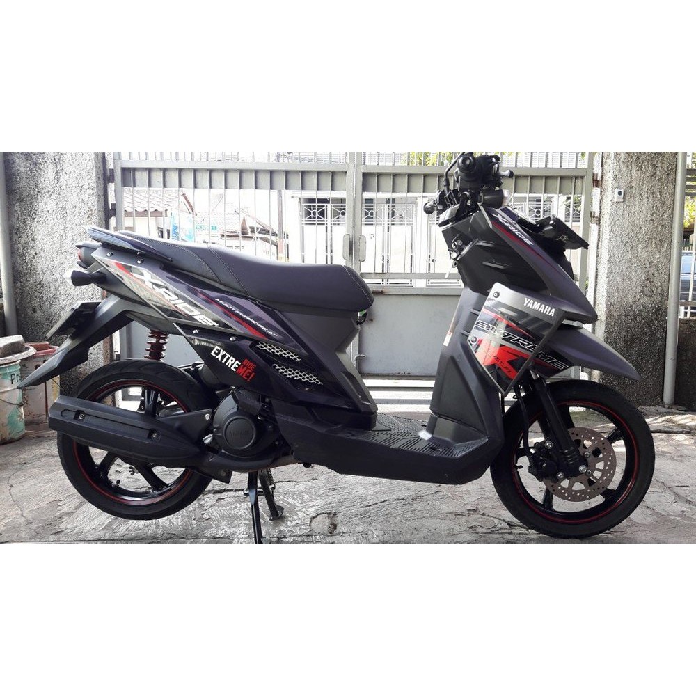 Jual Variasi Striping Stiker Motor Yamaha X Ride 2016 Hitam Orange Indonesia Shopee Indonesia