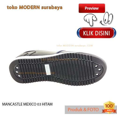 MANCASTLE MEXICO 03 HITAM sepatu pria casual sneakers