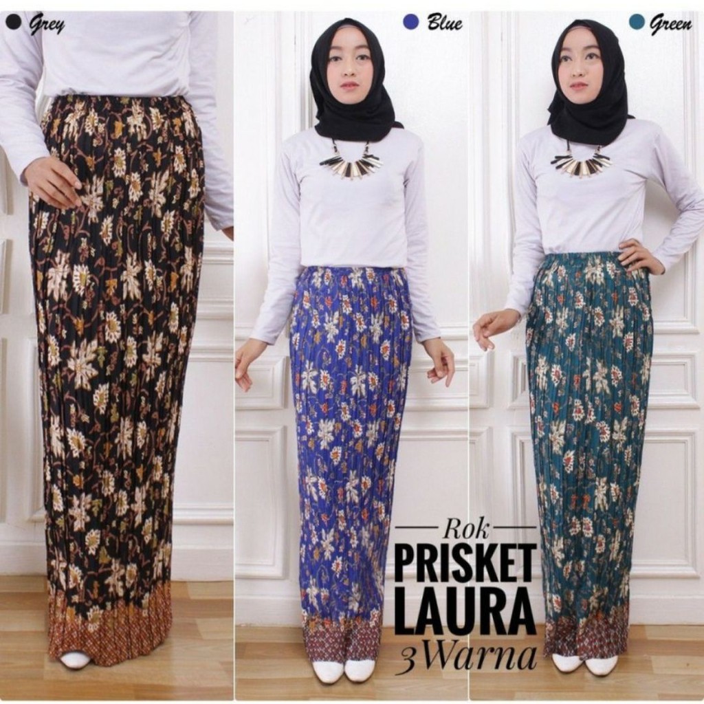 SB Collection Rok Plisket Mustika Maxi Panjang Jumbo Batik Wanita