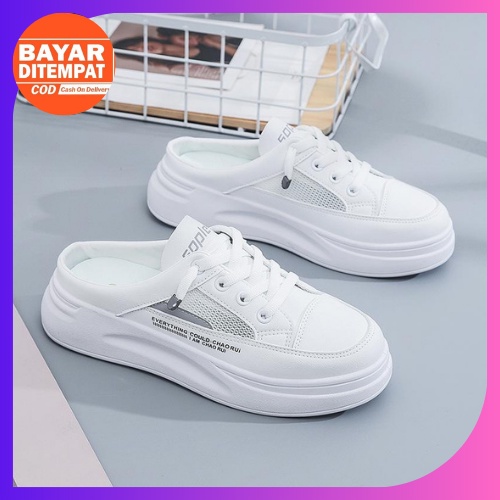 KZT-SW311 Sepatu Selop Wanita Impor Sepatu Sneakers Nyaman Impor