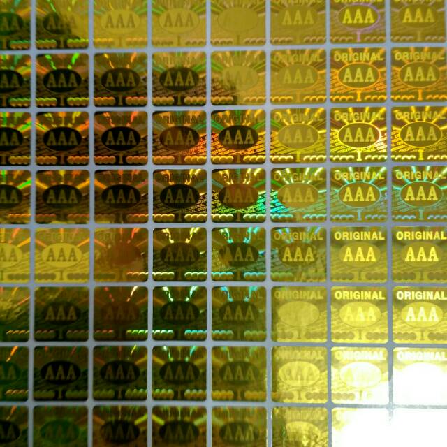 

Stiker hologram Original AAA Gold