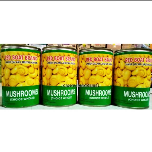 

Jamur Kaleng / Mushroom Red Boat Brand 425 Gr