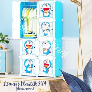 BEST SELLER SHENAR LEMARI  PLASTIK 2X4 8 KOTAK PORTABLE  