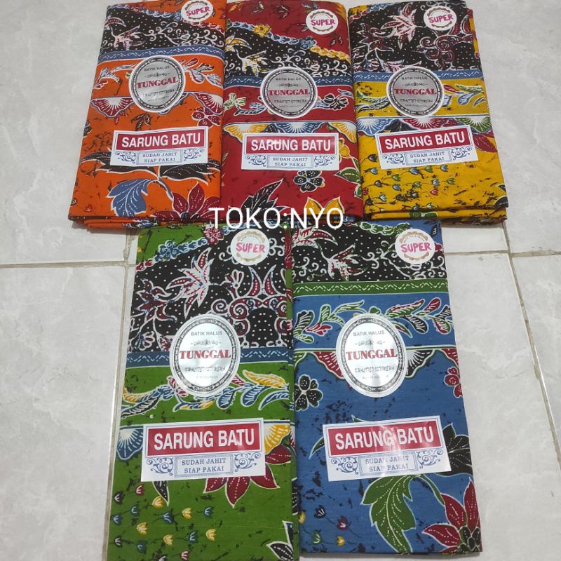 Sarung Wanita Batik Halus Tunggal Sarung Batu Siap pakai Sudah Dijahit Sarung Santriwati.