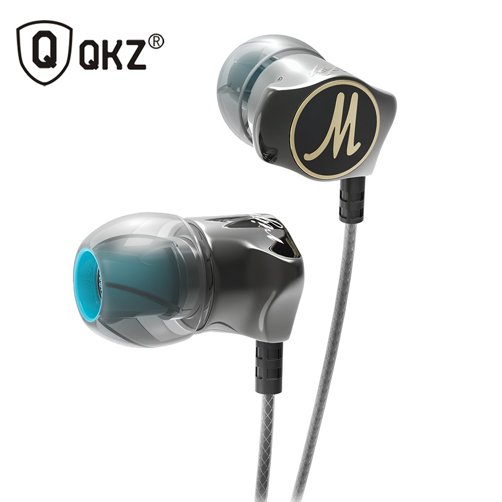 Stereo Bass In-Ear Earphones with Microphone - QKZ-DM7 - KZSK14BK Black