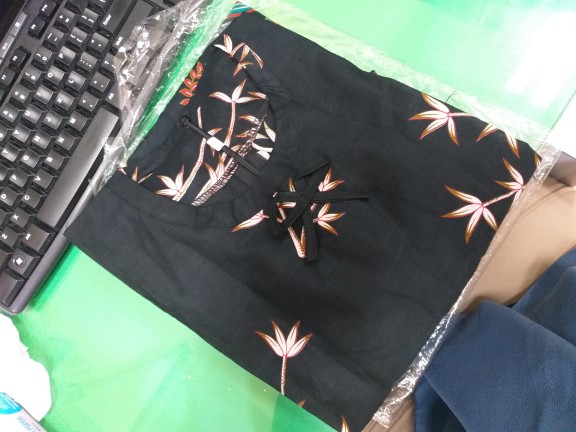 Maura Couple - Sania Ruffle Batik Couple Ori Ndoro Jowi Garansi Termurah - Modern Batik Alika Brown