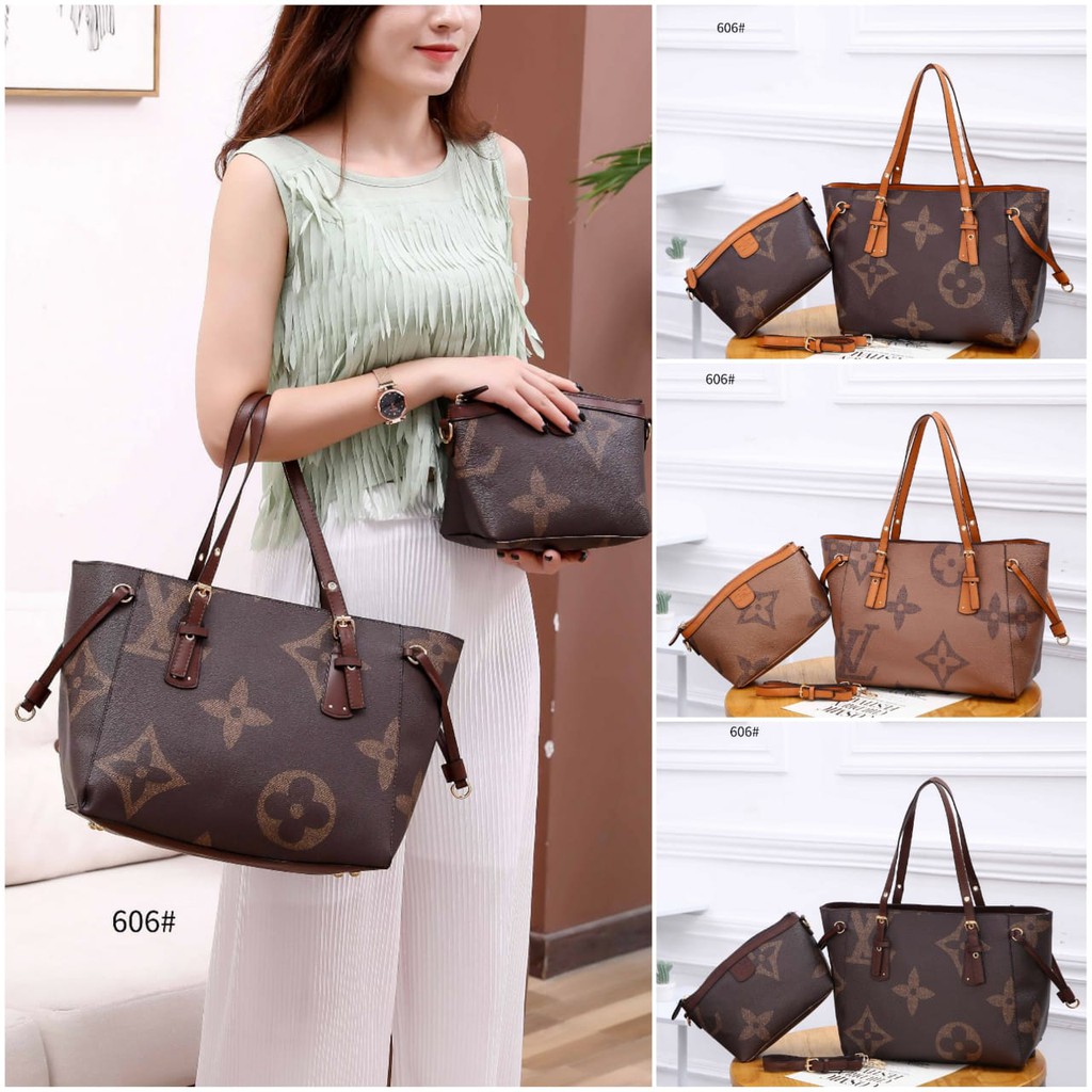 TAS LOUIS VUITTON NEVERFULL BAG GIAT MONOGRAM #606