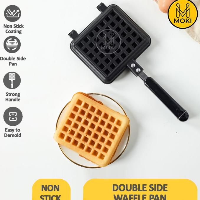 MOKI Croffle Waffle Pan Lapisan Anti Lengket
