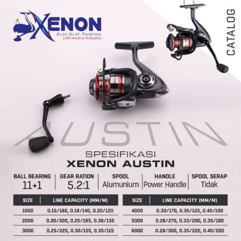 Reel Power Handle Xenon Austin 1000, 2000, 3000