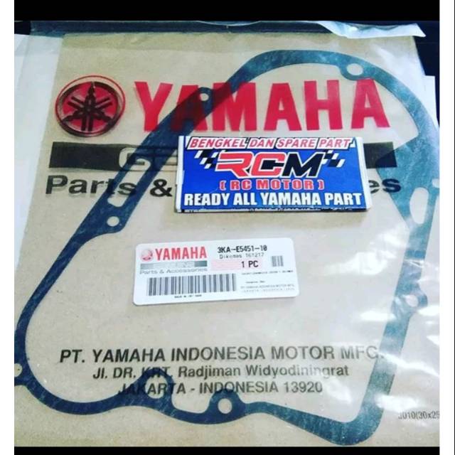 gasket perpak paking blok kanan kopling rx king rxking Ori original yamaha ygp asli 3ka-e5451-10