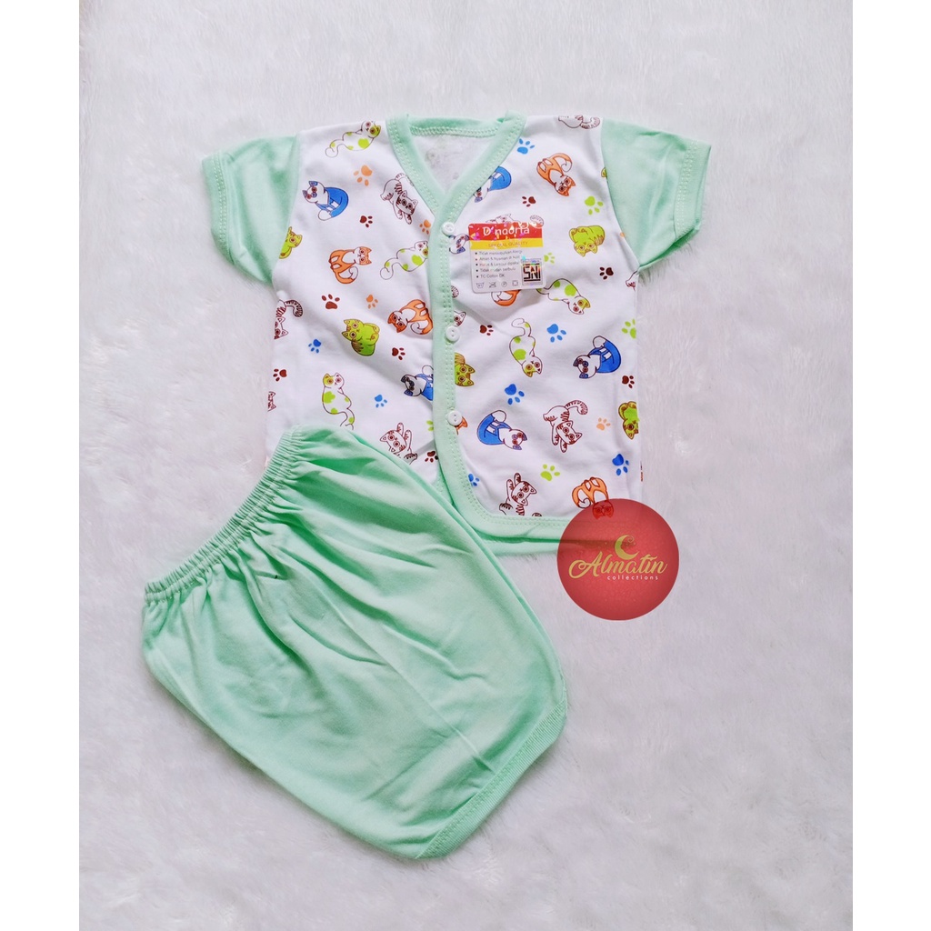 Baju Bayi Setelan Pendek / Piyama Bayi Pendek / Baju Bayi Newborn