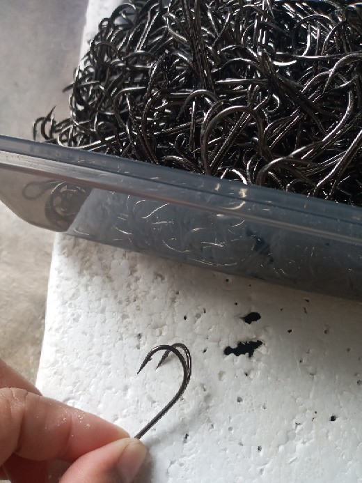 Double Hook 3/0 Black Nikel