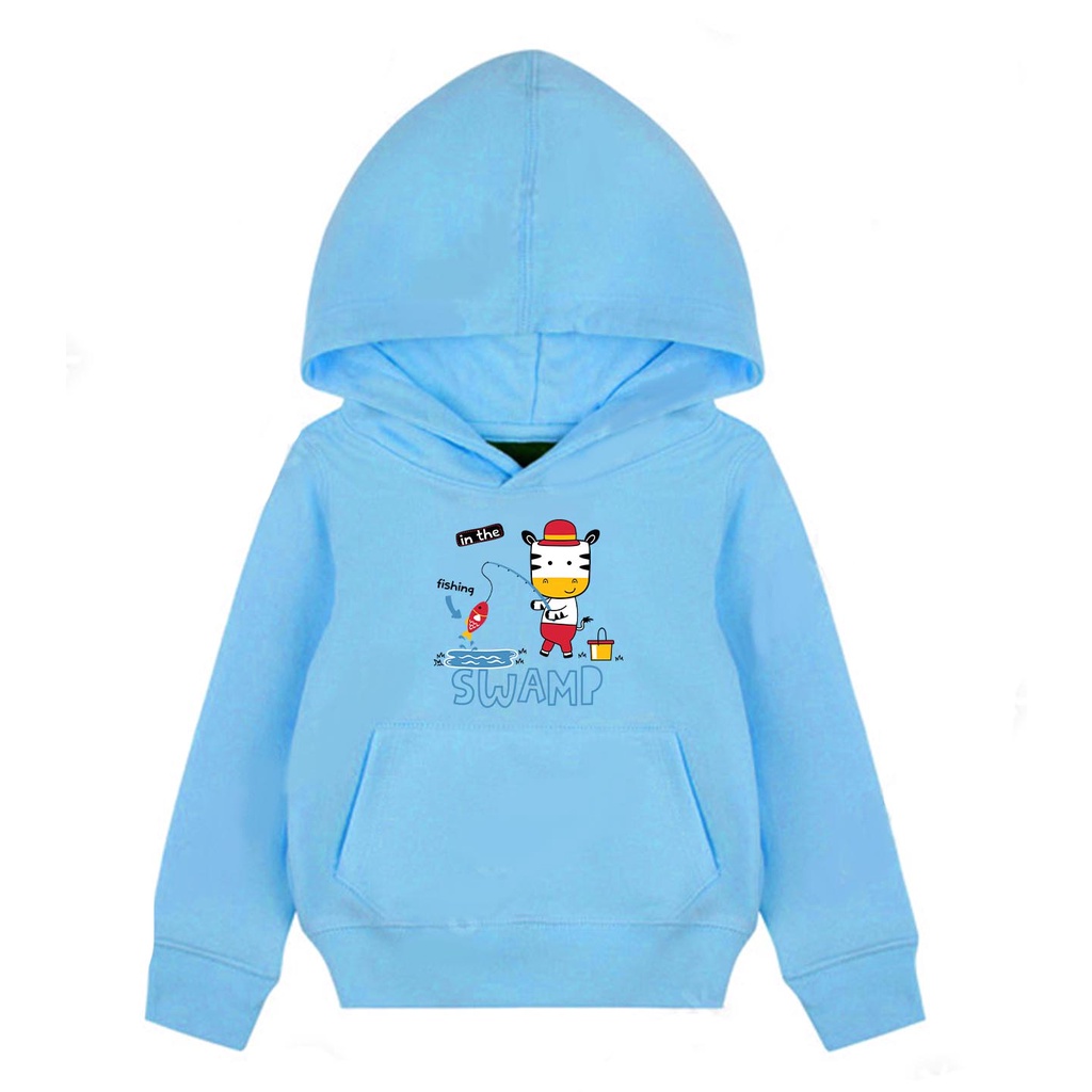 Hoodie Anak Swamp Sweater Pakaian Fleece Anak M - XL