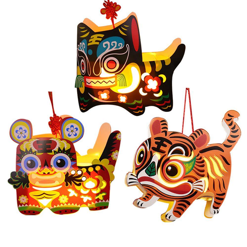 [Elegan] Mid-autumn Festival Kreatif Retro Portable Hanging Lighting Lampu Liburan Kuno