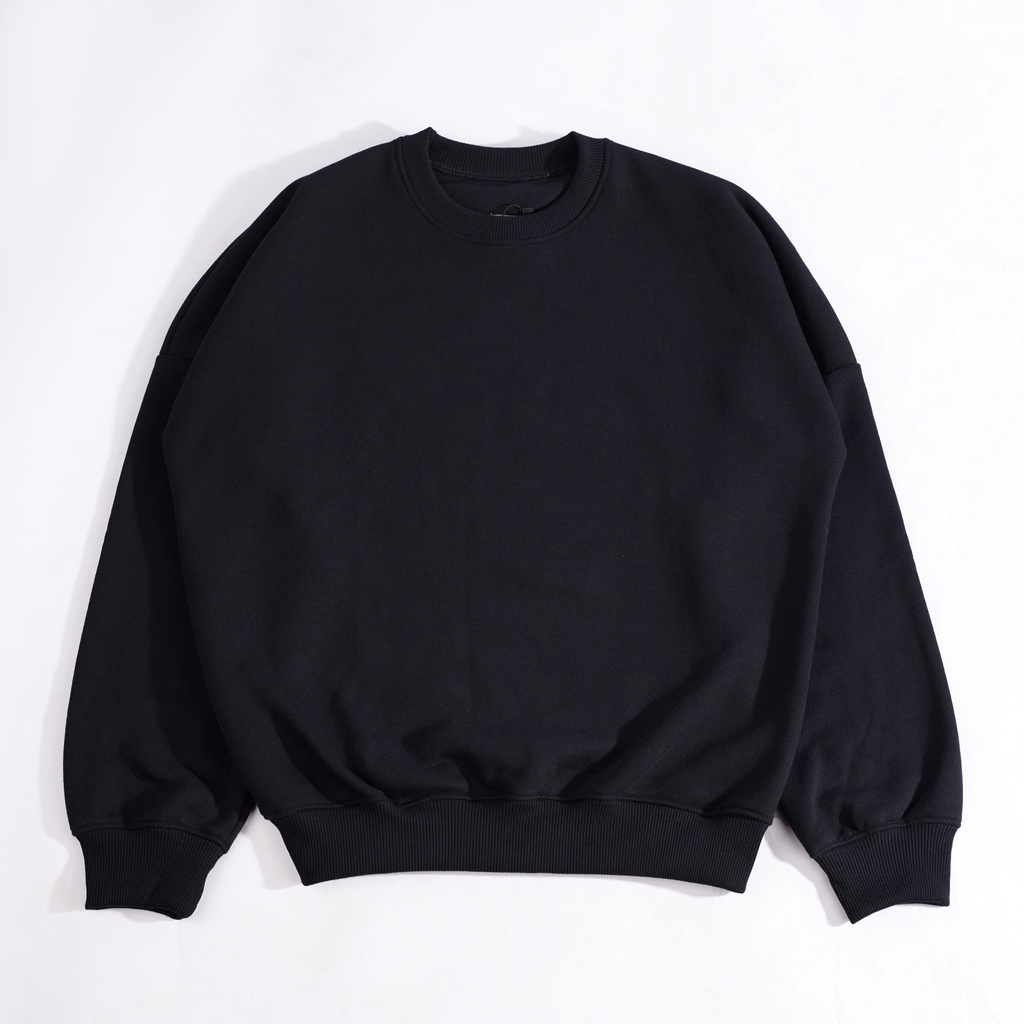 Crewneck Boxy Oversized Black