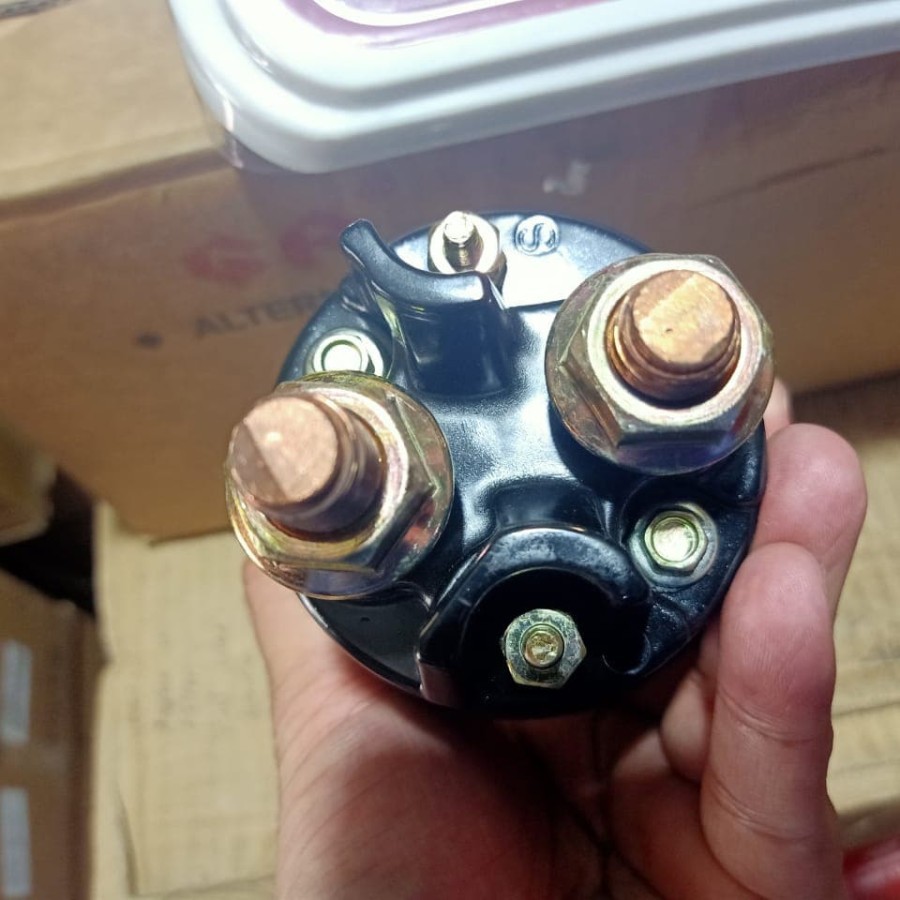 Solenoid Switch Starter Cat 42Mt + Plunger Piston 24V Lubang 3