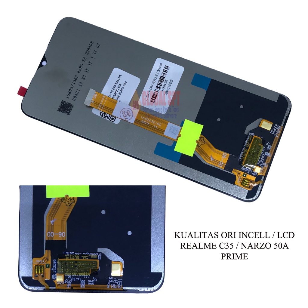 ORI INCELL / LCD TOUCHSCREEN REALME C35 / NARZO 50A PRIME