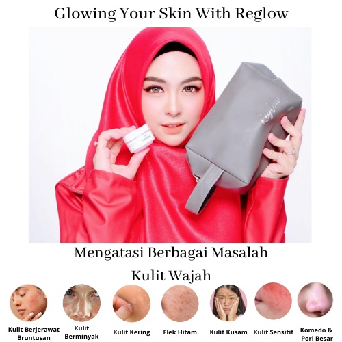 [BISA COD] Reglow Skincare Original dr Shindy Putri Glow Skin Treatment Paket Glowing Perawatan Pemutih Wajah Penghilang Flek Hitam Membandel Bekas Jerawat Bruntusan Komedo Re Glow Beauty Reg Glow Official Store Agen Resmi Ori